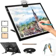 Rechargeable A3 Light Pad for Diamond Painting,Tracing Light Box with Stand