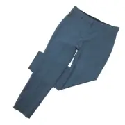 NWT Theory Treeca in Ash Blue Stretch Wool Tapered Slim Ankle Crop Pants 4