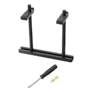 GPU Support Bracket, Fan Mount Graphics Card Stand Dual 10-120mm Aluminum Black
