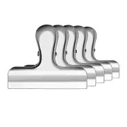 Ubiuo Bag Clips, Heavy Duty Stainless Steel Chip Clips, Set of 8 Grocery Bag Clips, Great for Kitchen Office Seal Coffee Bags, Paper Chips - 9 Piec...
