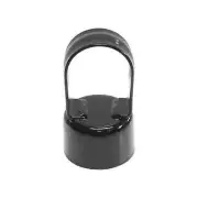 Chain Link 2" (1 7/8" OD) x 1 5/8" Black Top Rail Eye Top Loop Cap