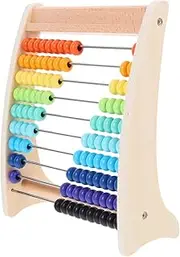 Toyvian 1 Set Beads Educational Abacus Frame Calculation Rack for Math Teaching Tool for Enhancing Arithmetic Skills and Coordination Present