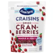 Ocean Spray Craisins Whole Dried Cranberries, 64 oz