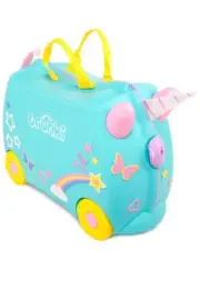 Trunki Una Unicorn - Ride on Suitcase / Carry-on Bag - Light Blue