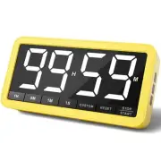 Digital Kitchen Timer with 7.8” Extra Large Display, Magnetic Timer with 3 Br...