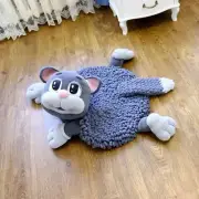 Handmade Plush Cat Baby Rug | Soft Play Mat 100cm | Baby Shower Gift