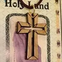 在飛比找蝦皮購物優惠-天主教禮品 以色列進口 十字架 橄欖木 項鍊 十字架 13-