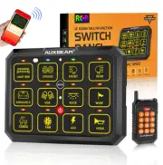 AUXBEAM RGB 12 Gang Switch Panel bluetooth APP Remote Control Relay System Truck (for: Subaru)