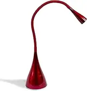Newhouse Lighting Gooseneck LED Desk Lamp USB Charging Touch Dimming Red