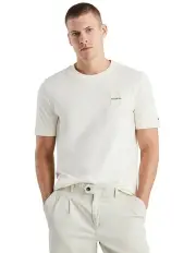[Tommy Hilfiger] Boucle Embroidery Tee in Beige
