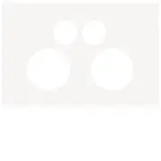 Hager Finesse Double Powerpoint Cover Matt White - WBQCP2-MW