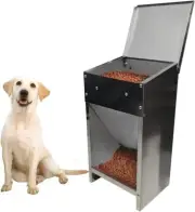 Stainless Steel Automatic Gravity Feeder Dog Chicken Pet Poultry No Corrosion