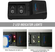 BlueAOQ Battery Charger,Universal Lithium Battery Charging Rechargeable Micro USB Charging Interface