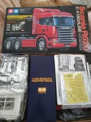 Tamiya 1/14 Scania Full Set With 4-Axis Chassis Servo, Many Parts Trailer, 3-Axi