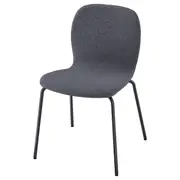 KARLPETTER chair, Gunnared medium grey/Sefast black