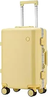 [KYUSAR] Carry On Luggages Suitcase Multifunctional Partition Trolley Case Light Password Travel Hardside Carry On Luggage Luggage Suitcases (Color : OneColor, Size : 22in)