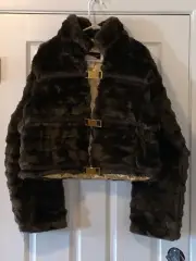 VINTAGE BABY PHAT WOMENS FAUX FUR COAT 3X CHEST 26" LENGTH 21" NEW WITH TAGS!