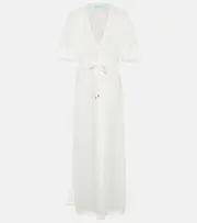 [Melissa Odabash] Melissa Odabash Phoebe fringed kaftan AU 10 white