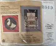 The Creative Circle Holly Duck #2519 Needlepoint Kit Goose Geese Wreath Holiday