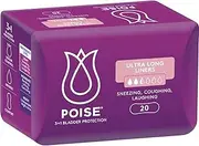 Poise Liners for Bladder Leaks, Ultra Long (20 Count)