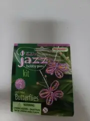 The Beadery - Hair Jazz Bobby Pins - Pink Butterflies Makes 2