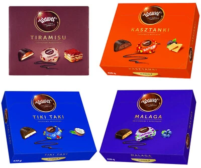 Wawel Kasztanki Tiramisu Malaga Tiki Taki Premium Polish Chocolate Gift Box 330g