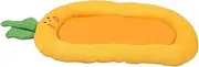 Kisangel Pet Mat Dog Bed Small Animal Plush Bed Mat Cat Sleeping Pad Dog Sleeping Pad Comfortable Pet Nest Cloth Orange