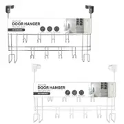 Ozoffer Over The Door Home Bathroom Hat Coat Towel Hanger 10 Hooks Holder Storage Rack
