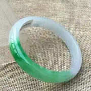 10% OFF- 55/56/57mm Certified Natural 3 Color Jadeite A*Jade Carved Bangle