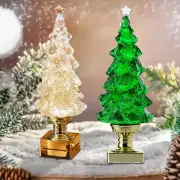 Light up Christmas Tree Snow Globe Christmas Decor for Home Family Neighbors