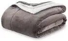 Berkshire Blanket-Sherpa Throw Blanket, Warm and Soft Loftmink Reversible Thr...