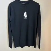 NWT Travis Mathew Cloud Waffle Crew in Black size S