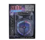 Neon Knight 8 Inch Tailgate Bluetooth Speaker Portable Party DJ LED Sing NKTG