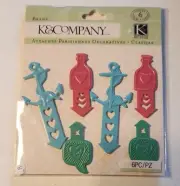 K&Company Metal Brads for Scrapbooking, Handmade