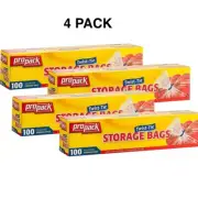 PROPACK Disposable Plastic Storage Bags with Twist Tie 1 Gallon 400 BAGS TOTAL