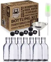 Kombucha Stout Top Bottling Kit - High-Pressure Bottles For Fermentation