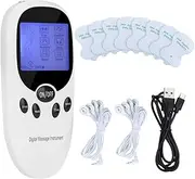 TENS/EMS Device Pain Therapy, 2 Channels TENS Stimulation Current Device with 6 Modes and 11 Intensities