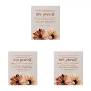 3x Splosh Home Sweet Home Ceramic Self Love Verse Standing Tabletop Plaque 14cm