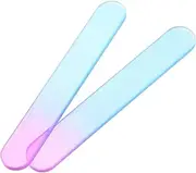 2pcs Reusable Glass Nail Files Multi Functional Buffers Polishers for Natural Nails Easy to Manicure Tools for Women Accessories