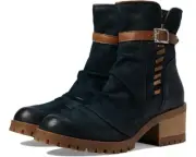 Miz Mooz Mandy Bootie Women's EURO 41 Indigo Leather Side Zip Ankle Boots P47