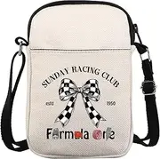 [KUIYAI] Racing Inspired Crossbody Bag Sunday Racing Club Messenger Bag Aesthetic Racing Motorsport Fans Gift Paddock Club Gift
