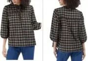 Barbour Lorelei Praline Gingham Size 10 NWT