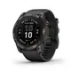 GARMIN Fenix 7X Pro 石磨灰鈦錶圈/黑色矽膠錶帶