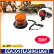 LED Beacon Warning Lights Magnetic Strobe Emergency Flashing Light Lamp 12V-80V