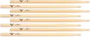 Vater American Hickory Drumsticks - 5B, 4-pack (2-pack) Bundle