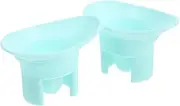 iplusmile 2Pcs Eye Wash Cup, Silicone Eye Flush Cup Reusable Eye Rinse Cup, Portable Eye Shaped Rim Washer Cleaning Tool for Dust Makeup Residue Removal