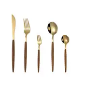 Stainless Steel Gold Dinnerware Cutlery Set Handle Fork Spoon Knife Cutlery Sets