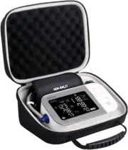 "Hard Case for Omron BP Monitors, Fits Premium Cuff, Black"