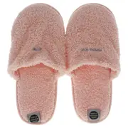 The Towel Slippers Pink - Medium by Cool Enough Studio for Unisex - 1 Pair Slippers