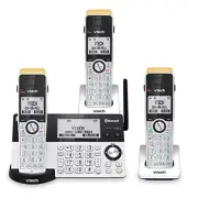 Long Range 3 Handset DECT 6.0 Cordless Phone for Home with Answering Machine, 23